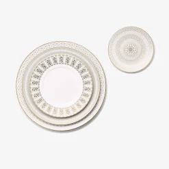 Assiettes Arcadia Or Et Platine | Baccarat France