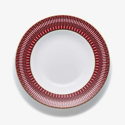 Assiettes Creuses Arcadia Rouge x2