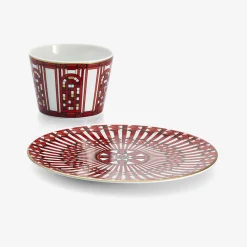 Timbale & Assiette Arcadia Rouges | Baccarat France